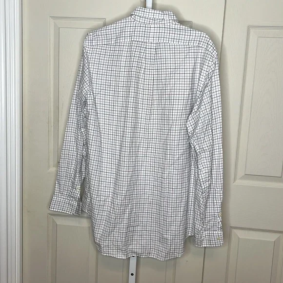 Ralph Lauren Golf Shirt Mens Size large Plaid Tilden Long Sleeve Button Down - Picture 5 of 10